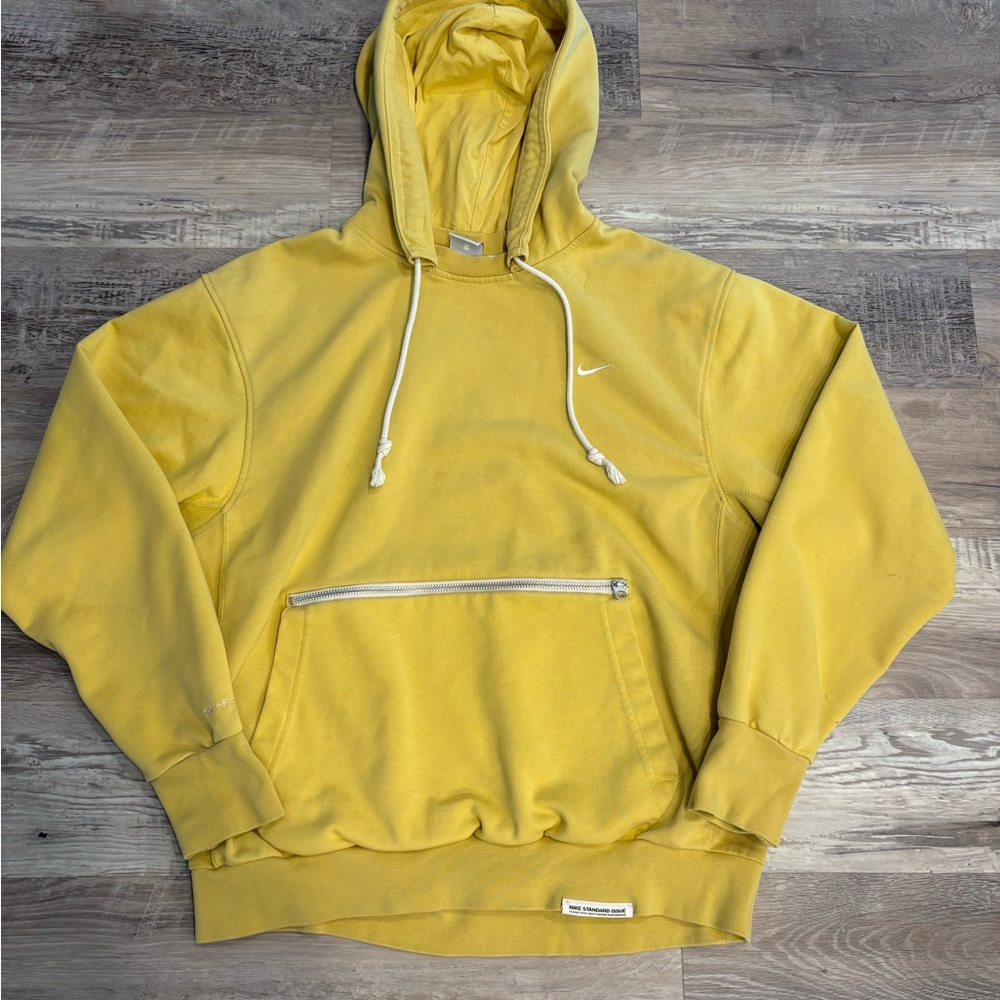 Nike Yellow Dri-FIT Pullover Hoodie